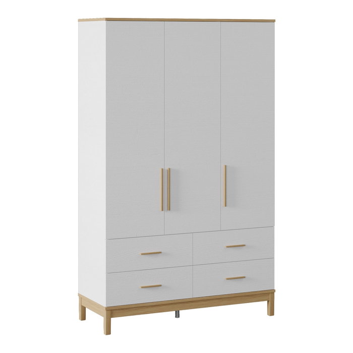 Hanah Home Armario Etto Mm1.44.03.C1 Madera y Roble Blanco Hanah Home Armario Etto Mm1.44.03.C1 Madera y Roble Blanco